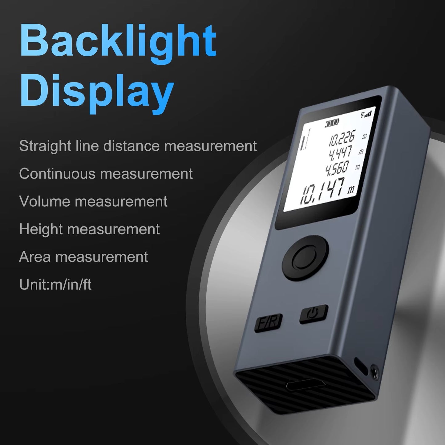 MICRO - Laser distance measurer. Professional quality.
