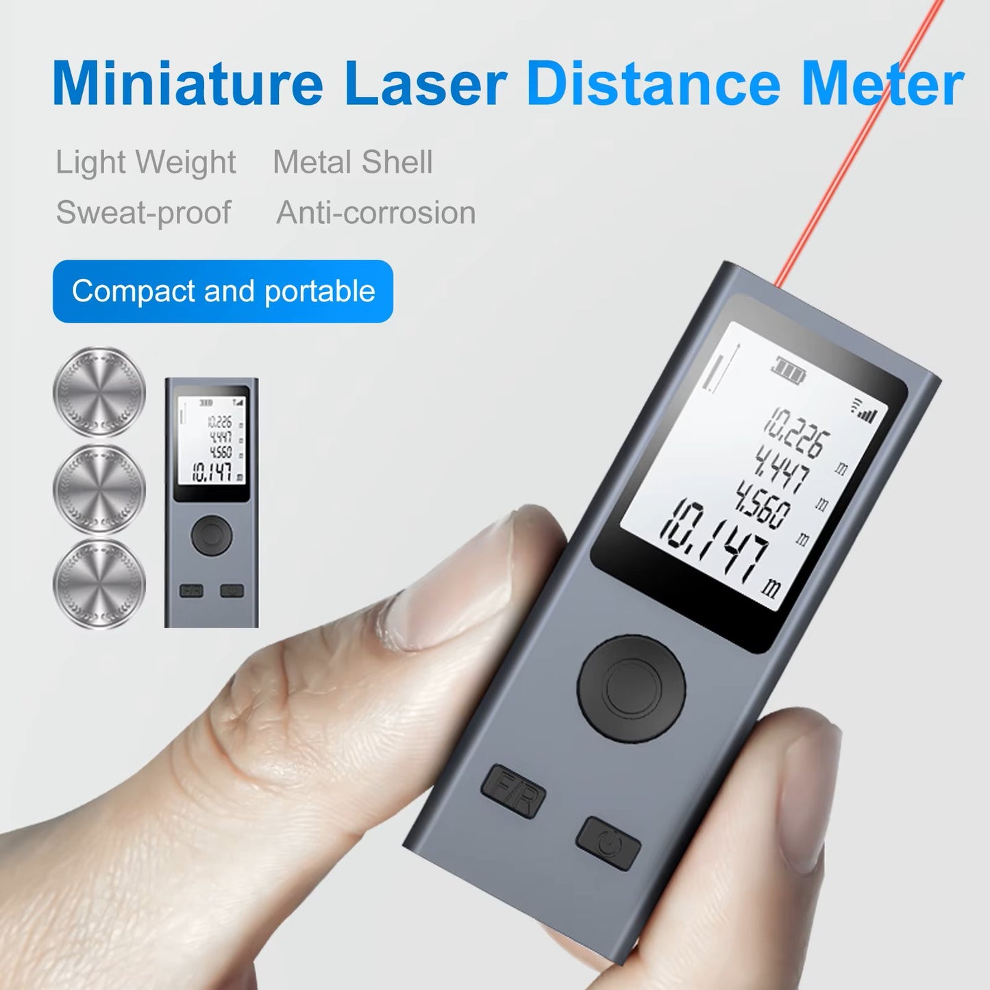 MICRO - Laser distance measurer. Professional quality.